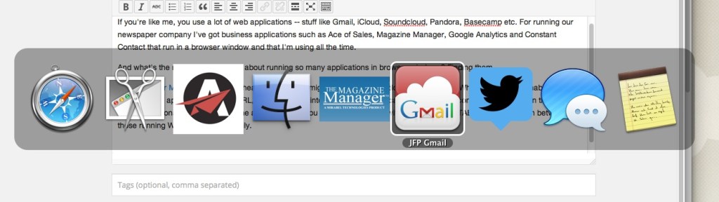 Switching between apps
