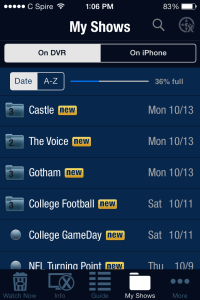 The TiVo iPhone app is a nice touch